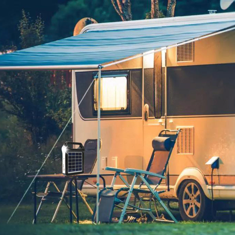 2Pcs Portable 6V Rechargeable Solar Panel Power Storage Generator System USB Charger With Lamp Lighting Home Solar Energy System Kit Fast Phone Charger Outdoor lighting