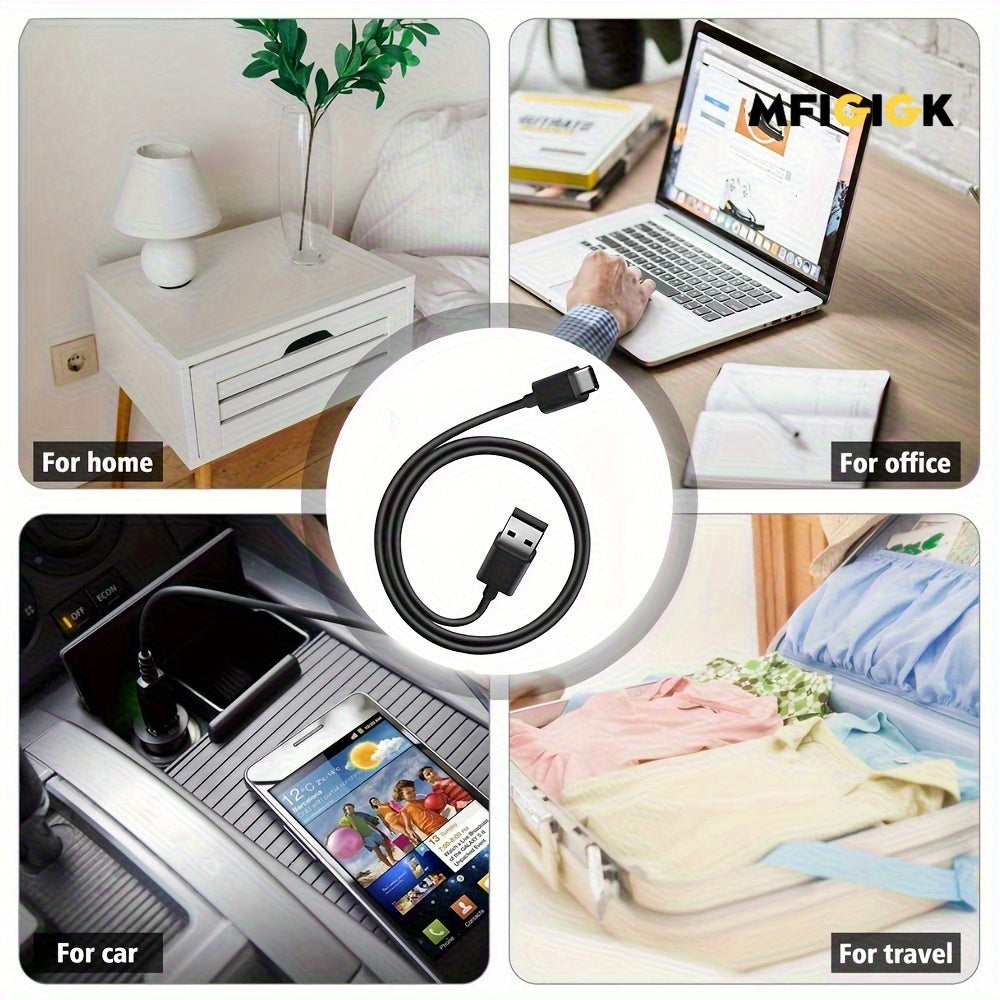 MFIGlGK 100pcs Lot Type C Android Charger Data Lead Fast Charging USB C Cable Cord 4ft for Samsung for Galaxy S9/ S9 Plus/ S8/ S8+/ Note8/ for/ for Google, Mobile Phone Charging, Organized Cable Management, Highquality Connectors, Fast Charging Cable,