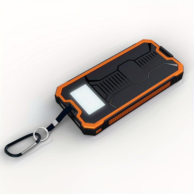 Solar Charger - 10, 000/20000mAh 5V-2A 10W Solar Charger Power Bank - Portable Solar Phone Panel Charger, Dual USB Port Battery Pack Charger, Suitable for All Mobile Phones And Electronic Devices - Long-lasting, Suitable for Travel And Camping, LED
