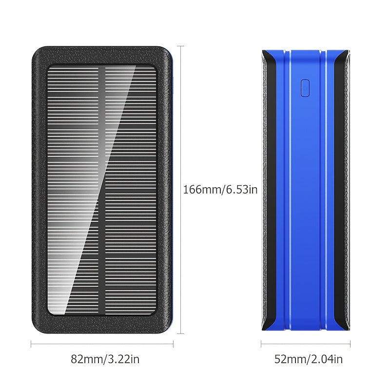 80, 000mAh Solar Power Bank, Large Capacity, 30W Fast Charging Mobile Power, 5Outputs And 2 Inputs, LED Flashlight SOS/Strobe/Strobe Light Flashlight, PortableCharger, Suitable for Outdoor Camping And Wilderness Survival Gear