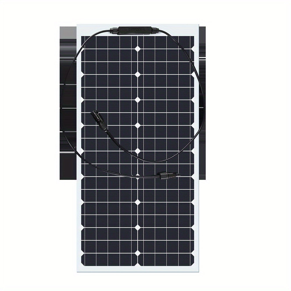 Portable 200W High-Efficiency Monocrystalline Solar Panel Kit with Adjustable Semi-Flexible Design & USB-C/DC Output - Lightweight Foldable Solar Charger for CPAP, RV, Home, Camping, Emergency Backup Power, Off-Grid Systems, Tablets, Laptops, Phones -