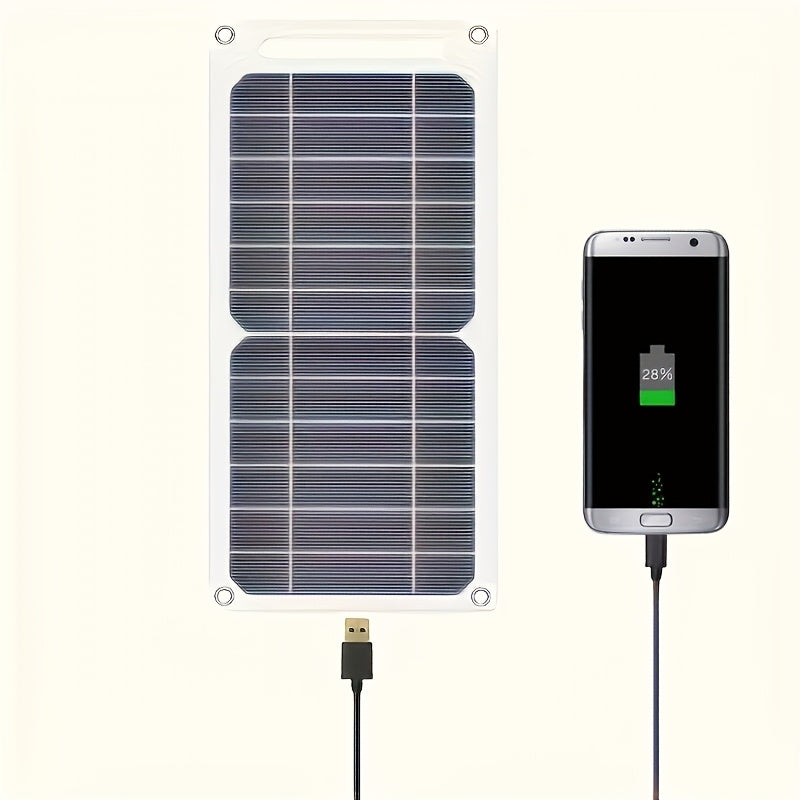 Portable USB Solar Panel Charger with LED Indicator – Compact Multi-Function Outdoor Power Supply for Travel, Camping & Emergencies – Ideal for Devices, Flashlights, Fans & More | High-Quality Solar Charger, Emergency Charger | Compact Design | Durable