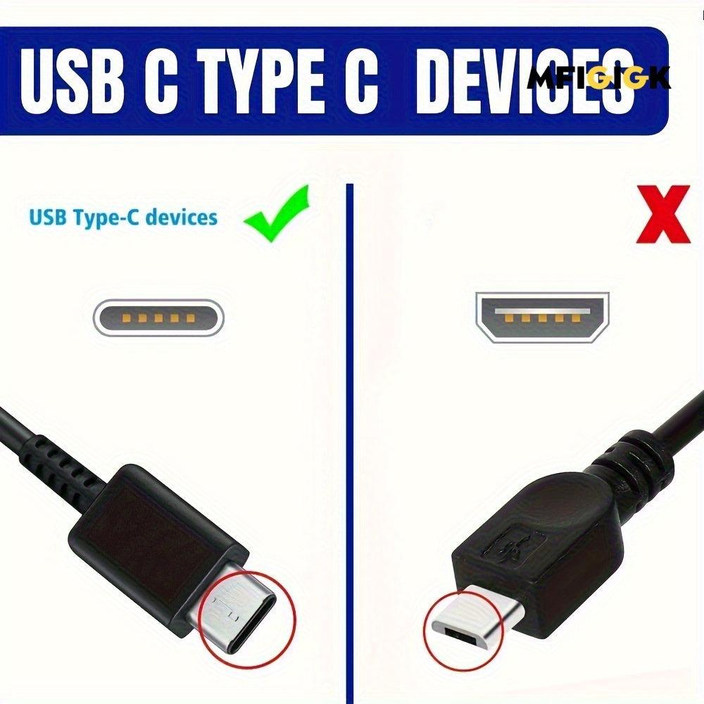 MFIGlGK 100pcs Lot Type C Android Charger Data Lead Fast Charging USB C Cable Cord 4ft for Samsung for Galaxy S9/ S9 Plus/ S8/ S8+/ Note8/ for/ for Google, Mobile Phone Charging, Organized Cable Management, Highquality Connectors, Fast Charging Cable,