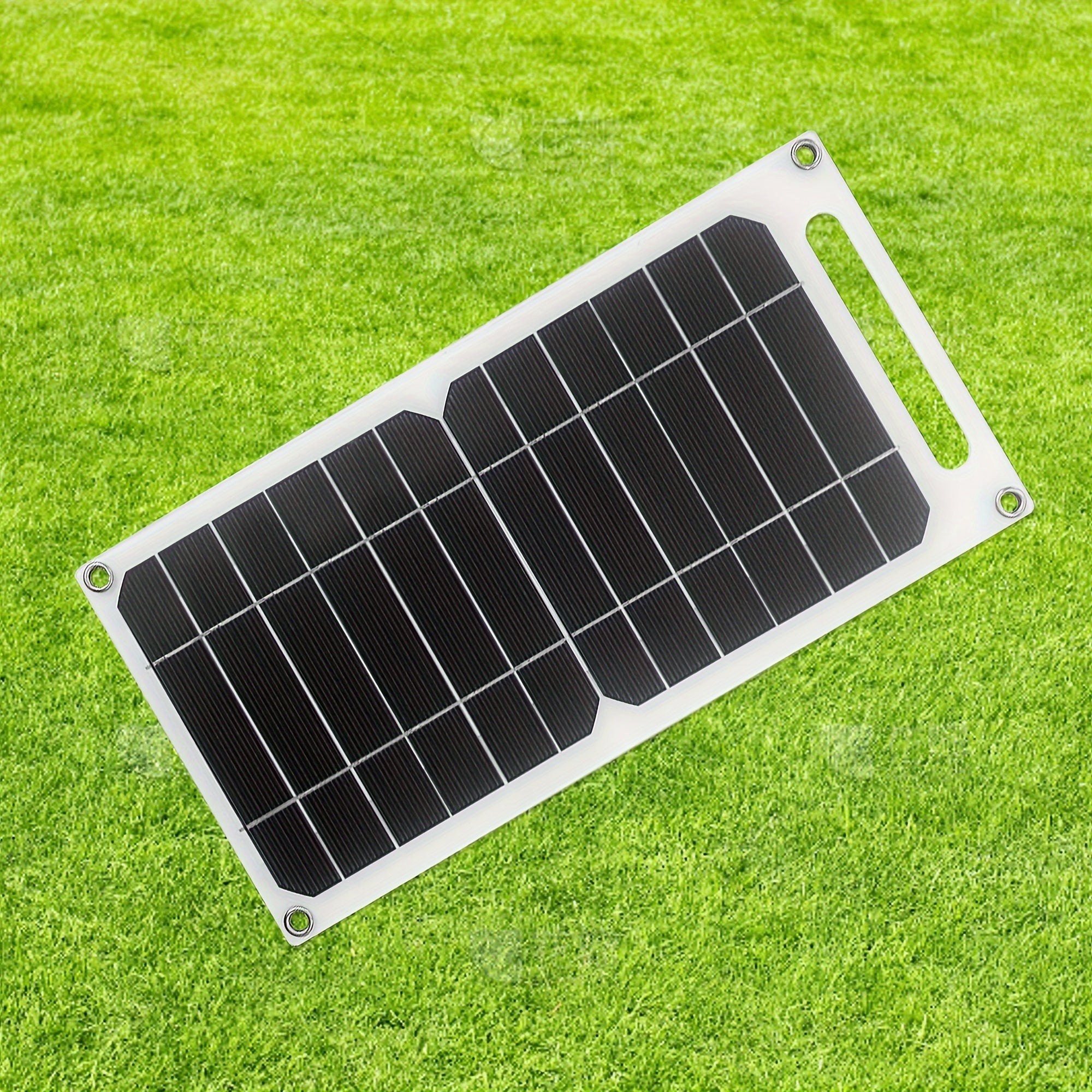 1pc Solar Panel with USB - Portable Solar Charger, USB-Powered Device Charging, Compatible with Smartphones, Tablets, RV, Camping, Emergency Backup Power - Lightweight & Compact for Outdoor, Home, Off-Grid Use, Rv Charging Station, Sturdy Construction