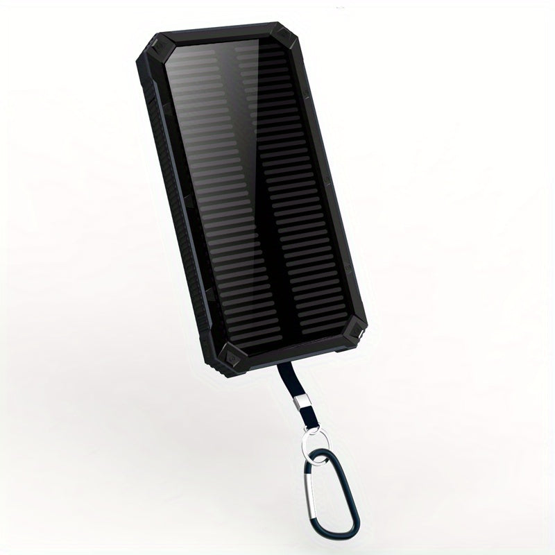 Solar Charger - 10, 000/20000mAh 5V-2A 10W Solar Charger Power Bank - Portable Solar Phone Panel Charger, Dual USB Port Battery Pack Charger, Suitable for All Mobile Phones And Electronic Devices - Long-lasting, Suitable for Travel And Camping, LED