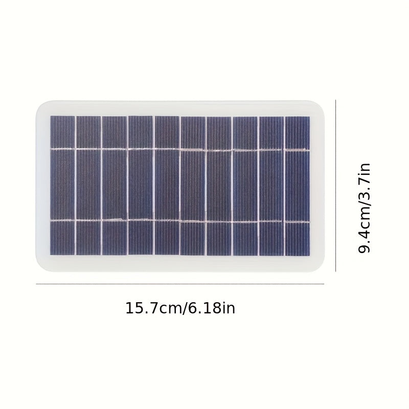 Portable USB Solar Panel Charger with LED Indicator – Compact Multi-Function Outdoor Power Supply for Travel, Camping & Emergencies – Ideal for Devices, Flashlights, Fans & More | High-Quality Solar Charger, Emergency Charger | Compact Design | Durable